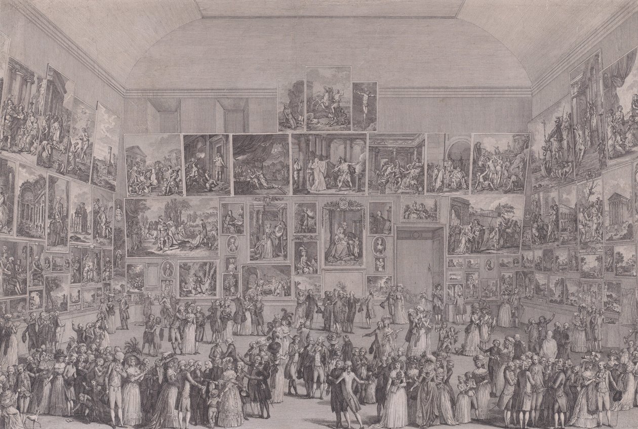 Exposición en el Salón del Louvre en 1787 de Pietro Antonio Martini