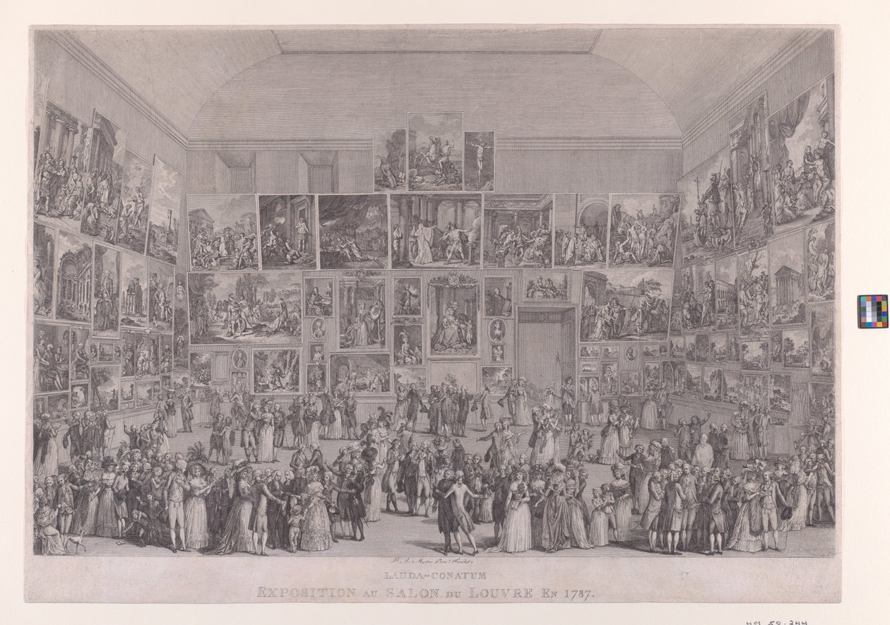 Exposición en el Salón del Louvre en 1787 de Pietro Antonio Martini