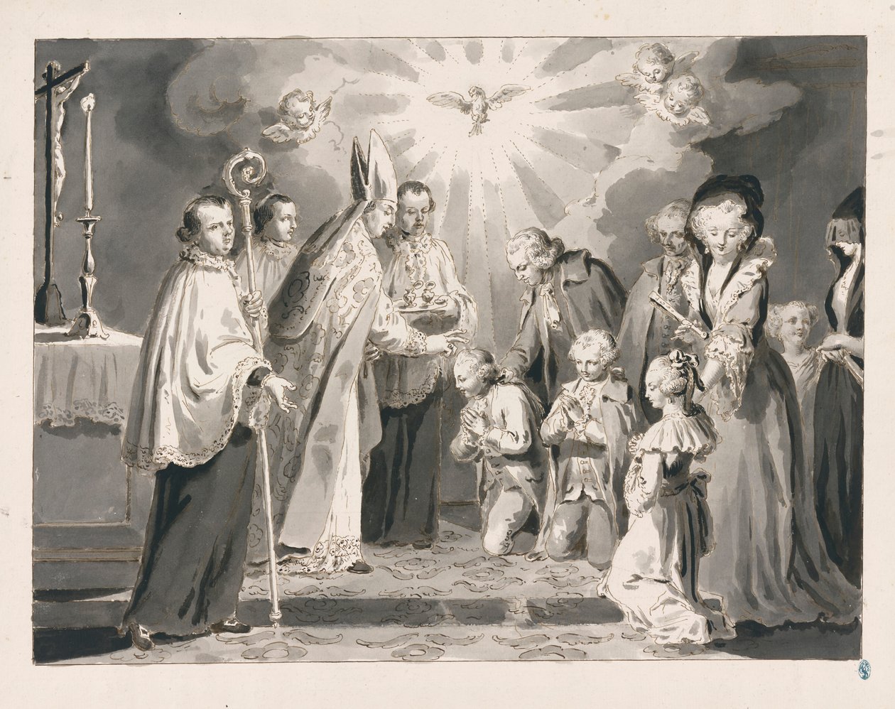 Confirmación de Los Siete Sacramentos de Pietro Antonio Novelli