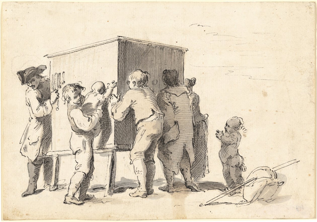 El espectáculo de mirilla de Pietro Antonio Novelli