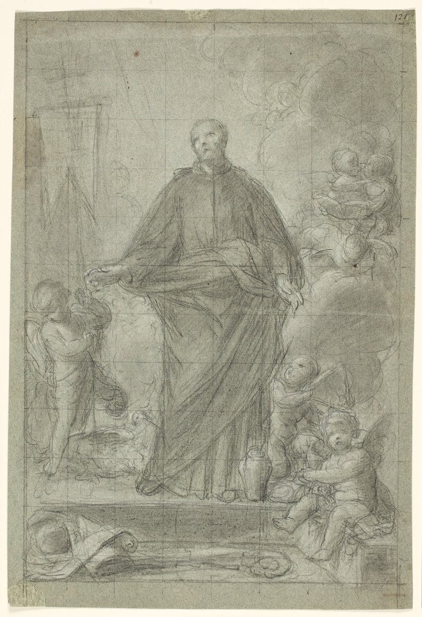 San Cayetano de Thiene (?) rodeado de putti de Pietro Antonio de Pietri
