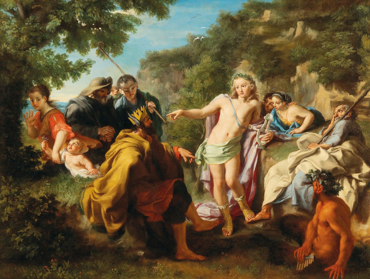 El Juicio de Midas, Primer tercio del siglo XVIII de Pietro Bianchi