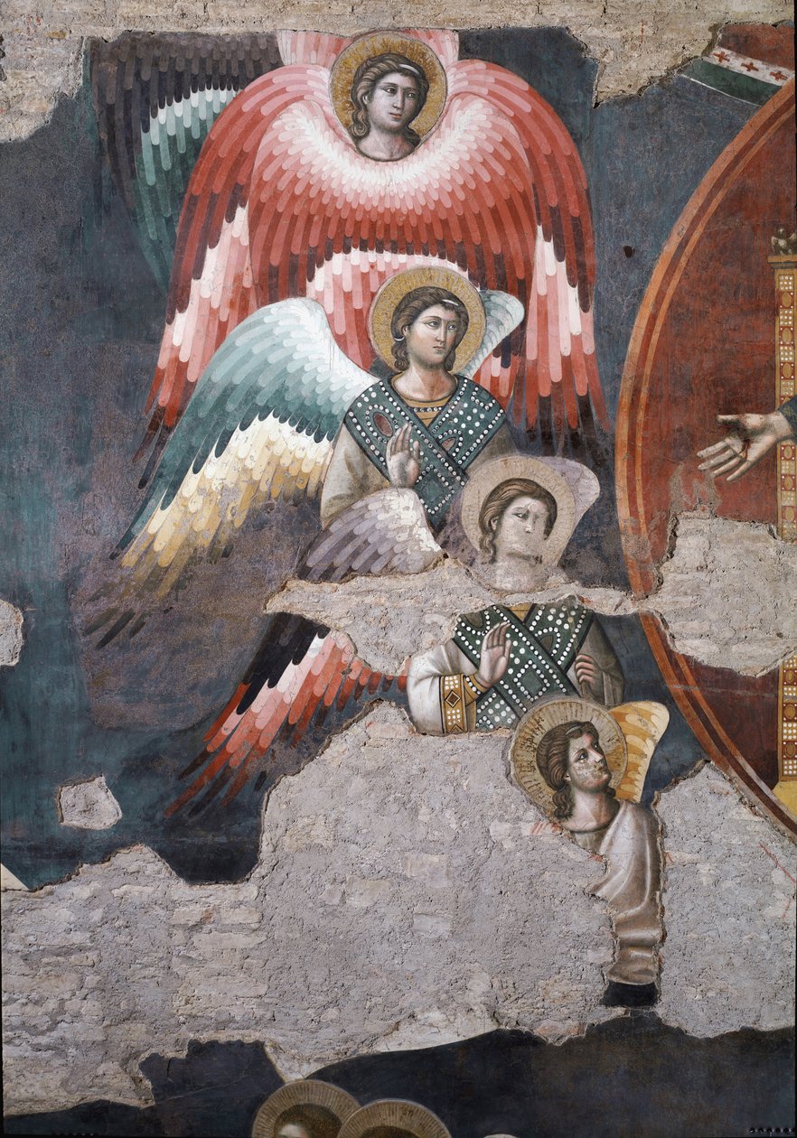 El Juicio Final, (detalle) - Fresco de Pietro Cavallini