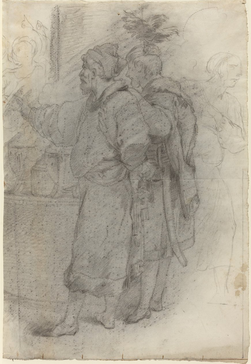 Dos Cortesanos de Pie de Pietro Fancelli