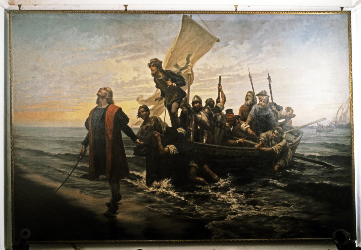 Desembarco de Colón en América. 1492. de Pietro Gabrini
