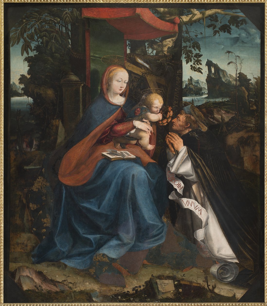 Madonna y Niño y San Pedro Mártir, 1525 de Pietro Grammorseo