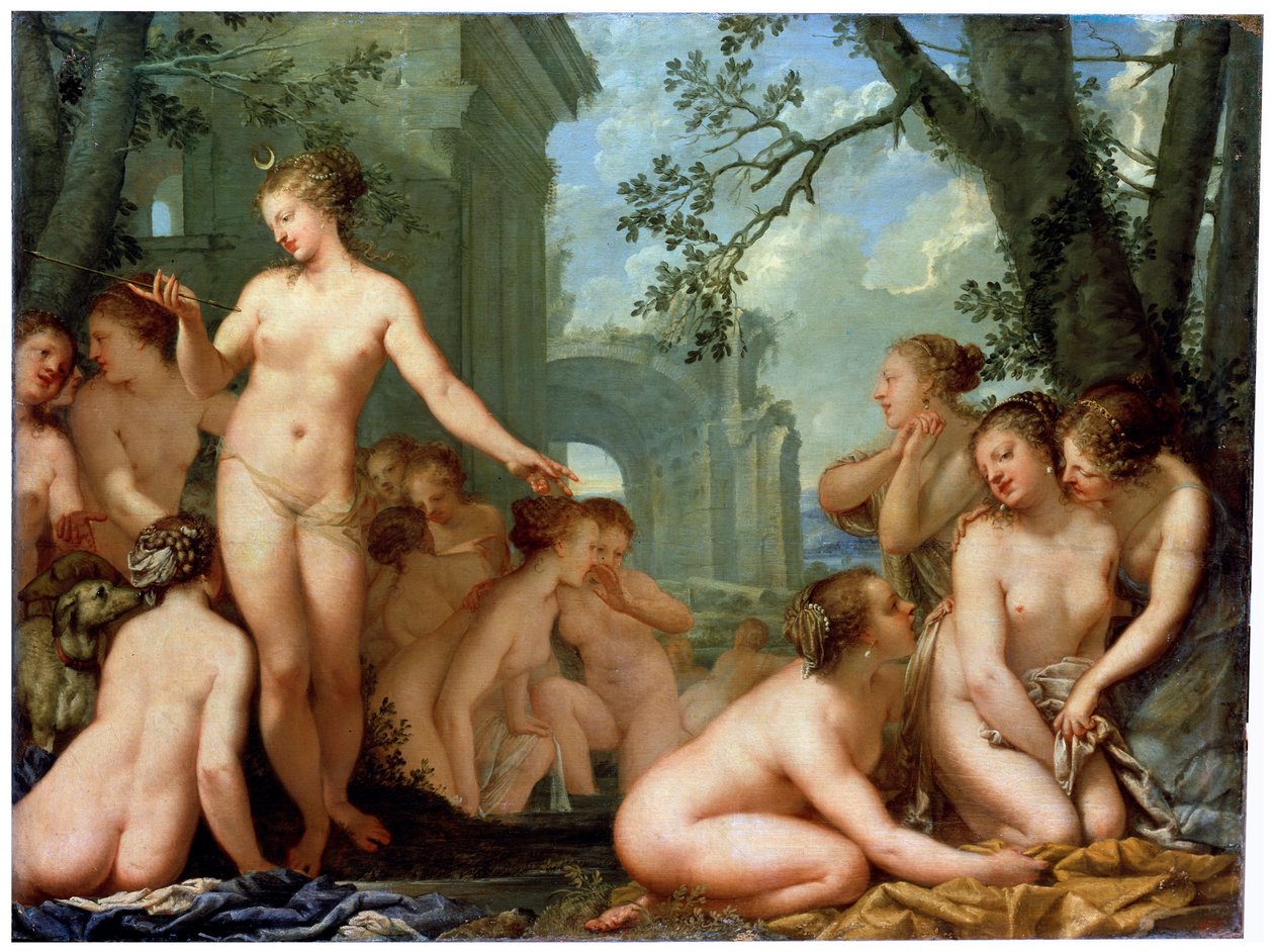 Diana y Calisto, siglo XVII de Pietro Liberi
