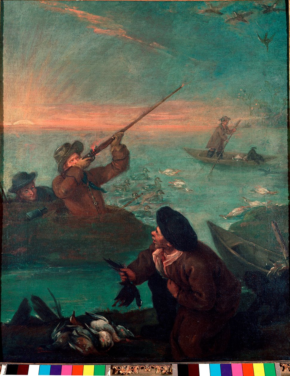 Caza de patos en la laguna de Pietro Longhi