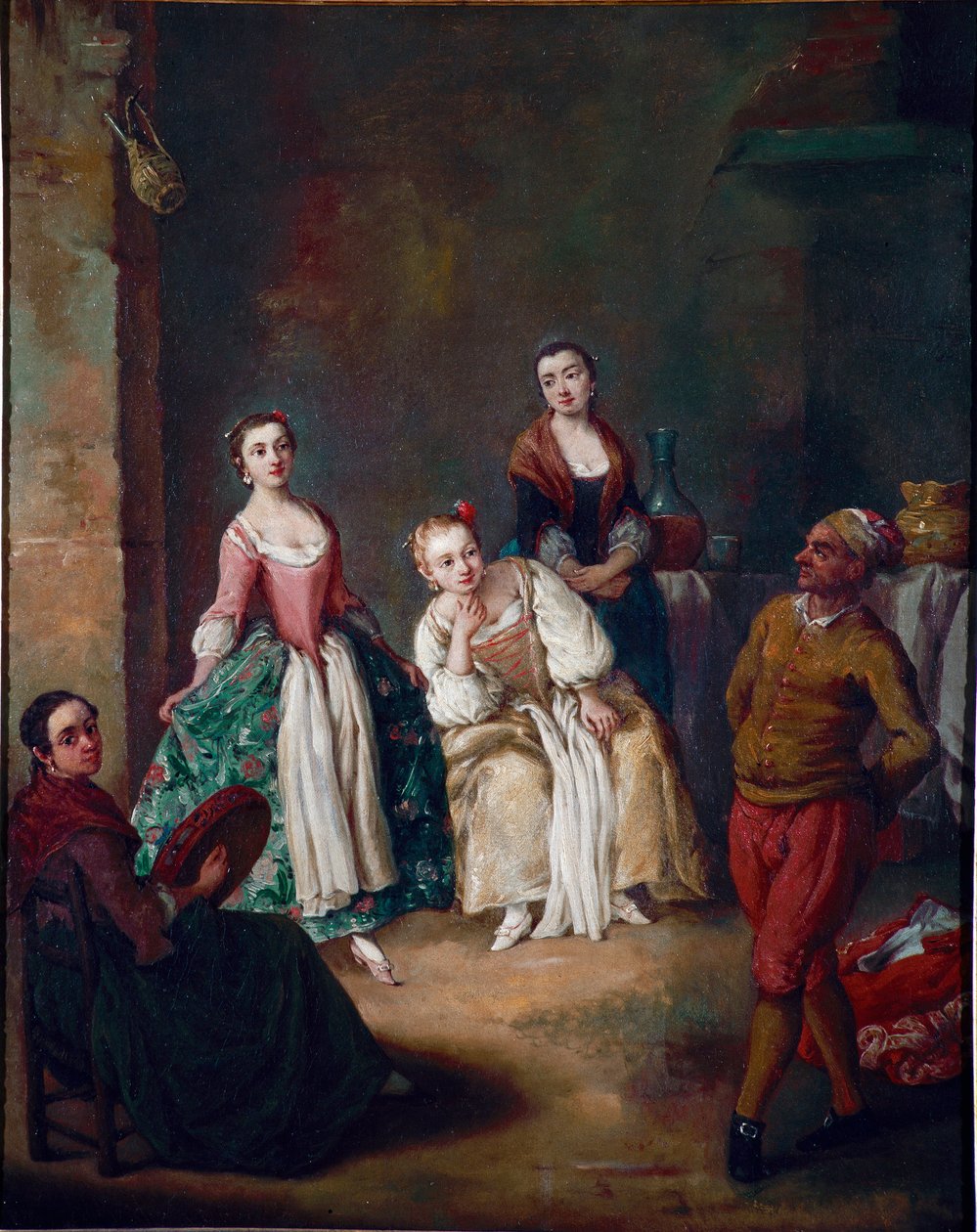La forlana (La furlana), una danza popular de la región de Venecia. Pintura de Pietro Longhi (1702-1785) 1750. Ca 