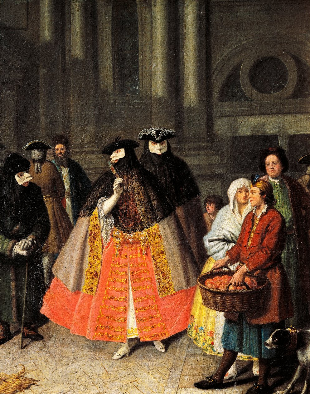 Conversaciones entre máscaras de Baute de Pietro Longhi