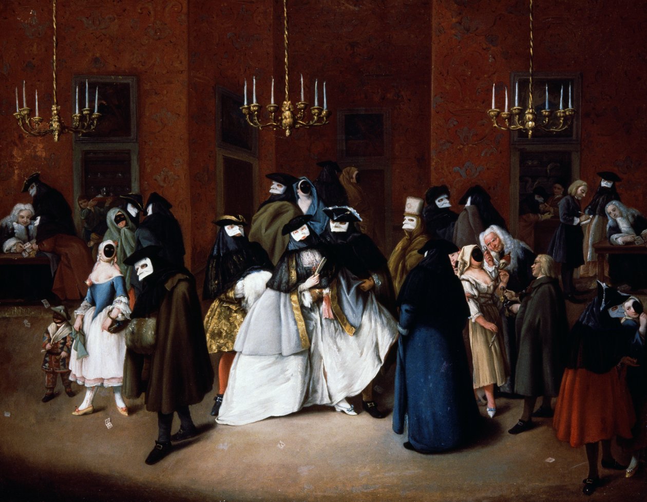 El Ridotto de Venecia, c.1750 de Pietro Longhi