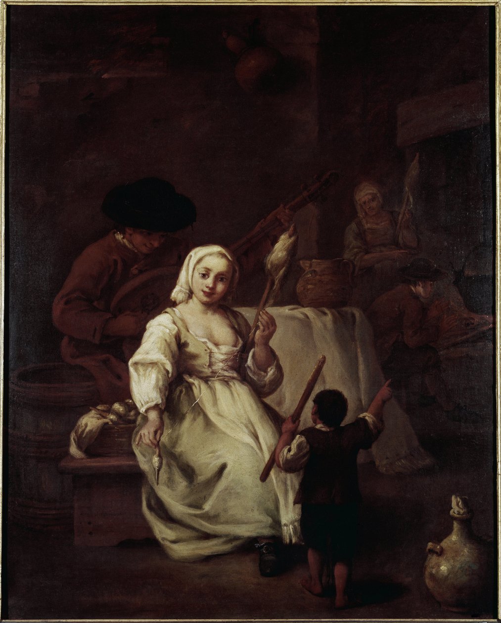 La hilandera de Pietro Longhi