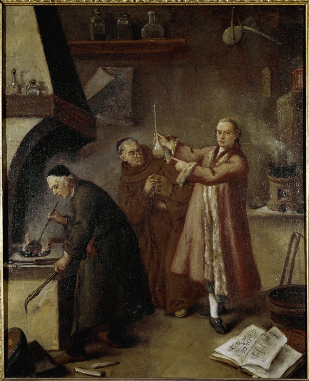 El laboratorio del alquimista de Pietro Longhi