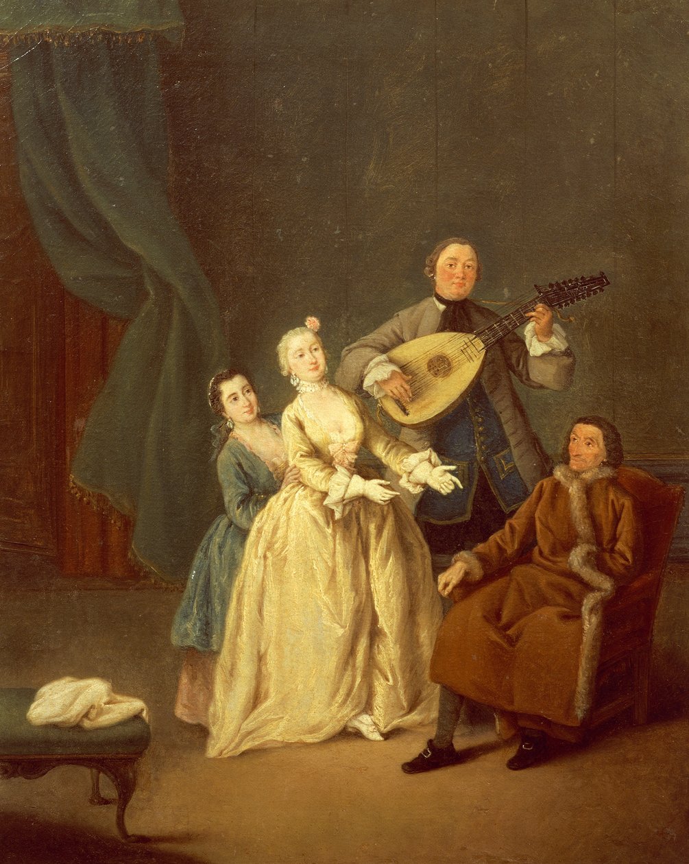 El concierto o la familia en concierto de Pietro Longhi