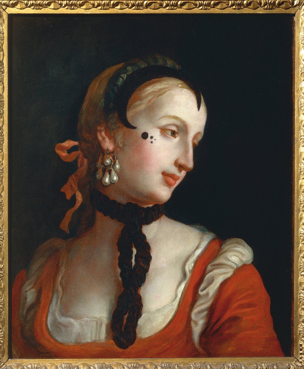 Venecia: Mujer con un Lunar de Pietro Longhi