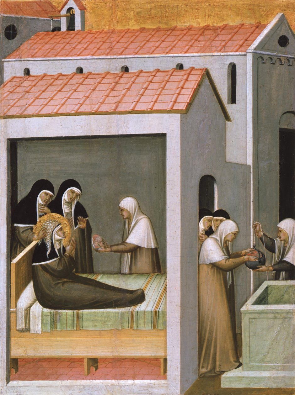 Das Eiswunder der heiligen Humilitas de Pietro Lorenzetti