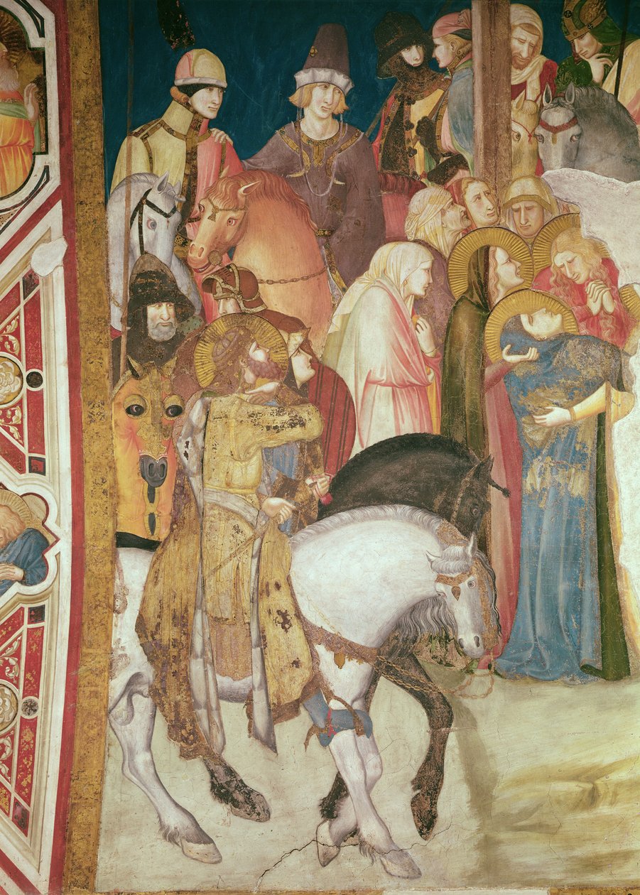 Detalle del Calvario (detalle) de Pietro Lorenzetti