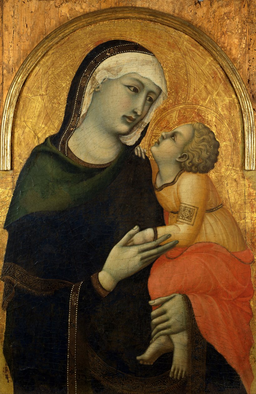 Pietro Lorenzetti - Virgen con niño - Google Art Project (27822073) de Pietro Lorenzetti