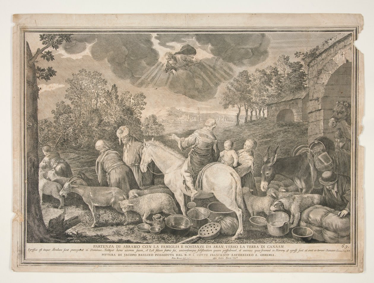 Salida de Abraham a Canaán de Pietro Monaco