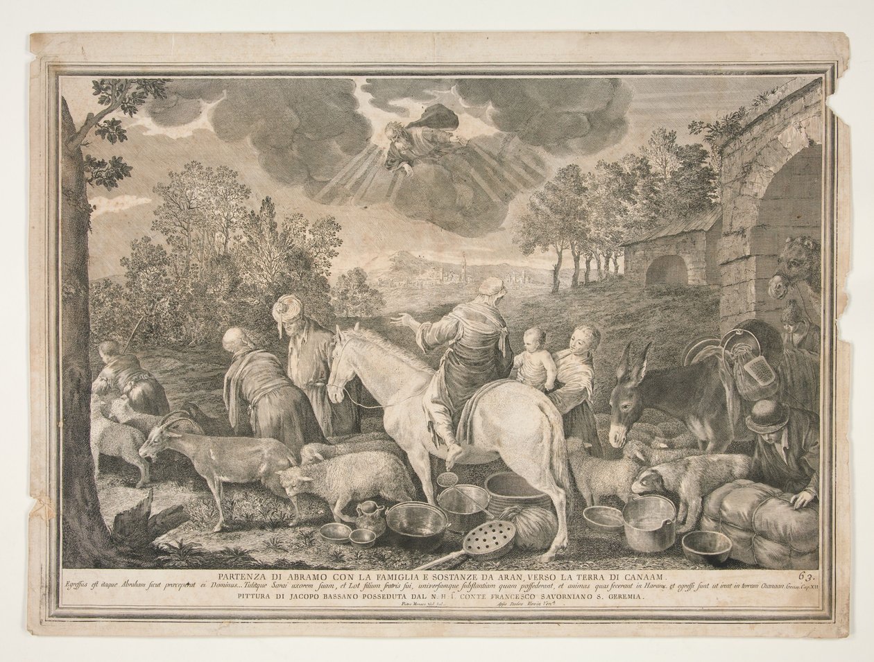 Partida de Abraham hacia Canaán de Pietro Monaco