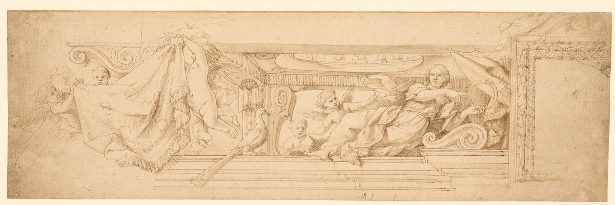 Alegoría de la eternidad con los brazos de los Medici de Pietro Paolo Baldini