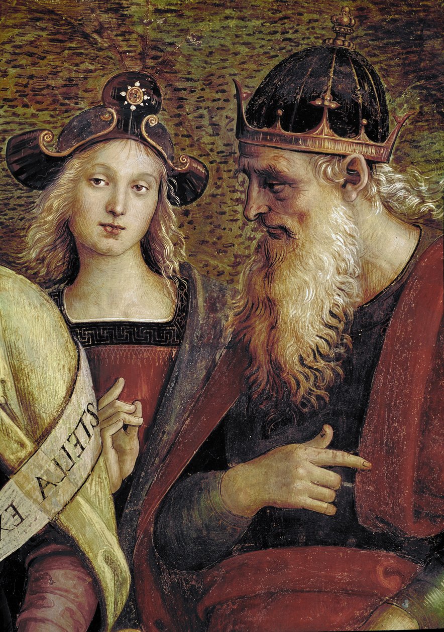 David, (detalle) de Pietro Perugino