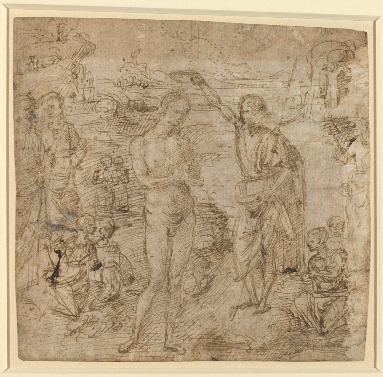 El bautismo de Cristo de Pietro Perugino