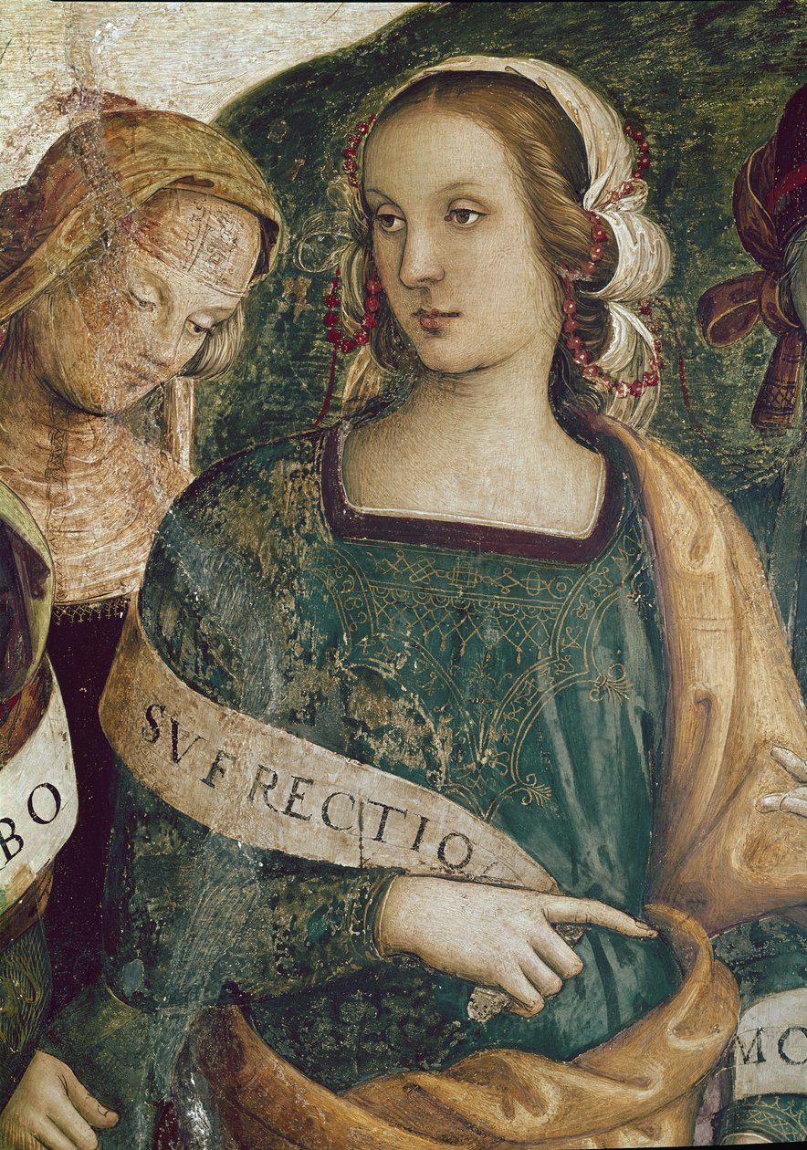 La Sibila Persa (detalle) de Pietro Perugino