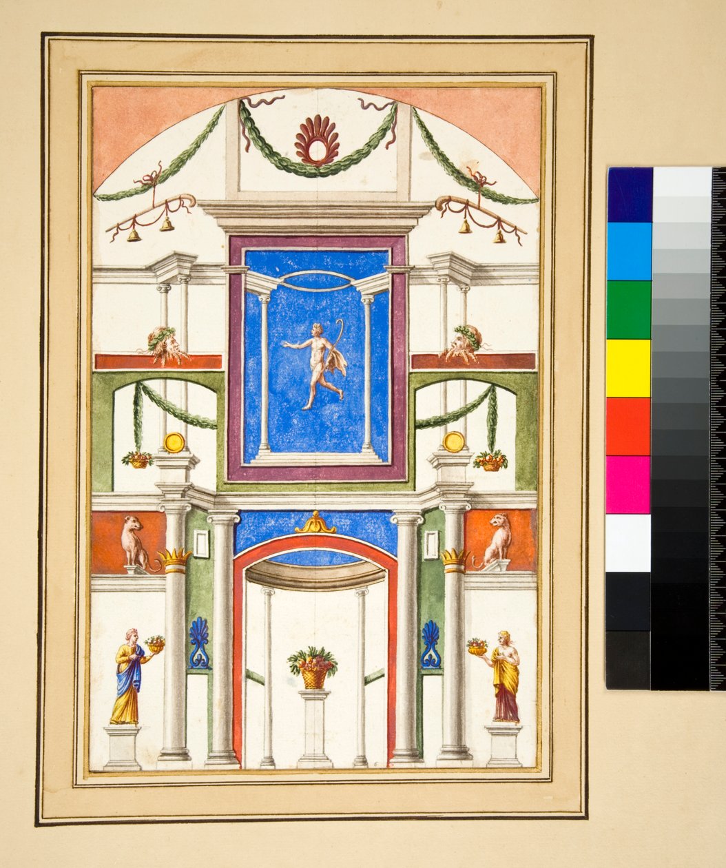 Una pared decorada de Pietro Santi Bartoli
