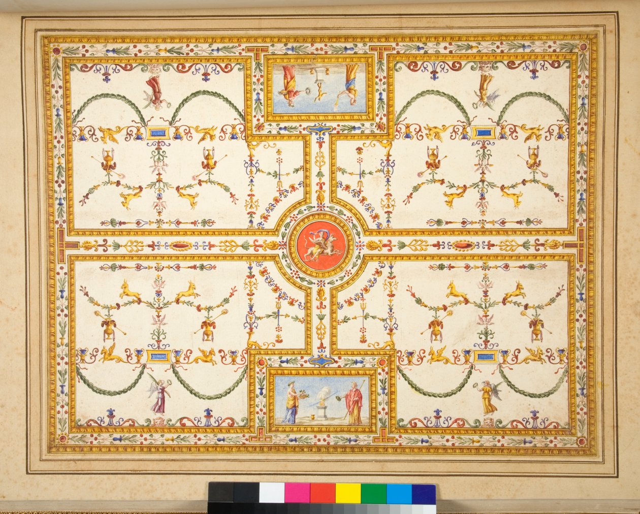 Pintura de techo no identificada de Pietro Santi Bartoli
