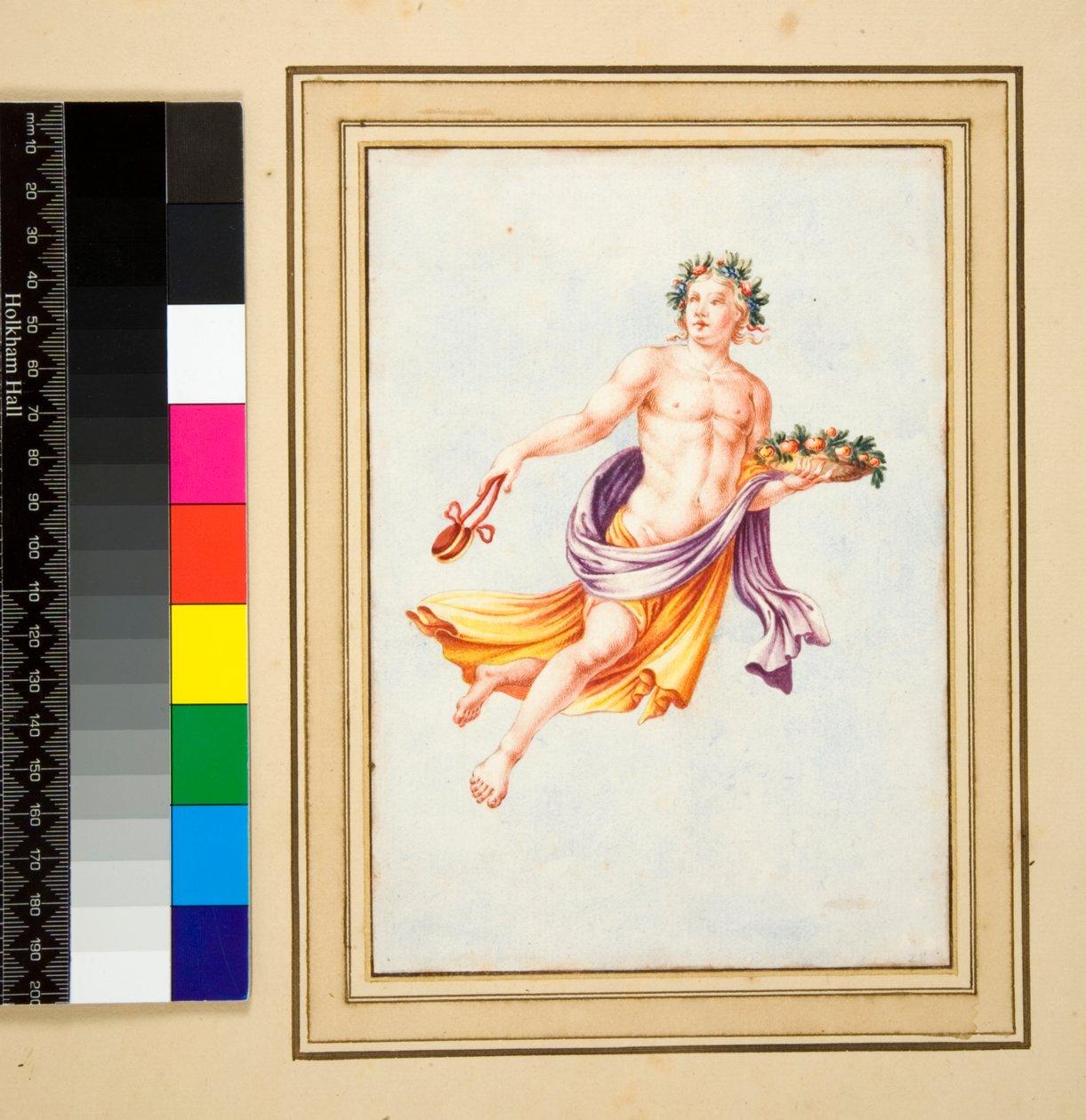 Figura masculina con guirnalda de hojas de Pietro Santi Bartoli