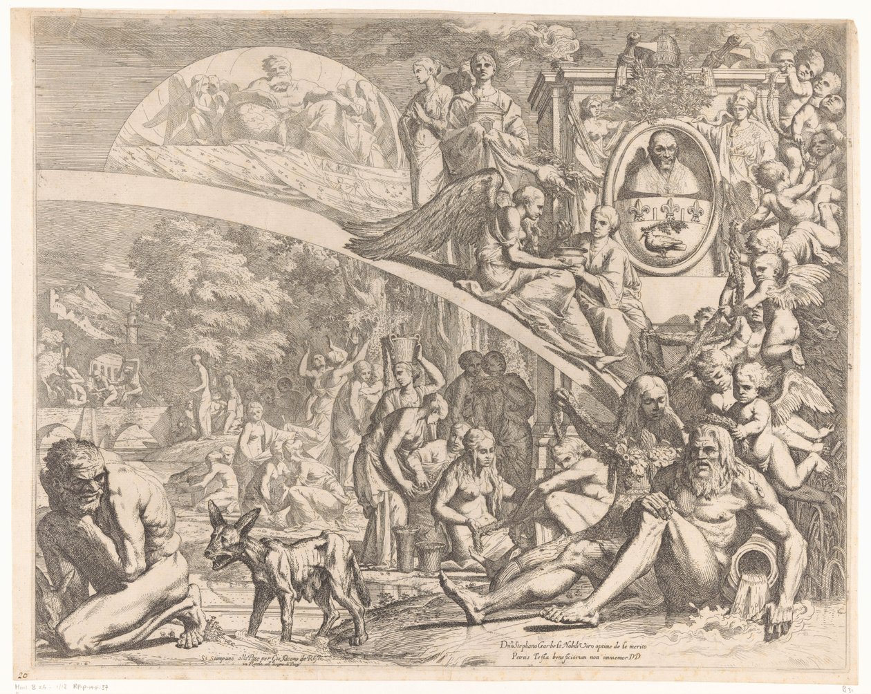 Alegoría ter ere van paus Inocencio X de Pietro Testa
