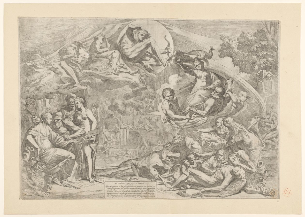 alegoría del verano Las cuatro estaciones (título de la serie) de Pietro Testa