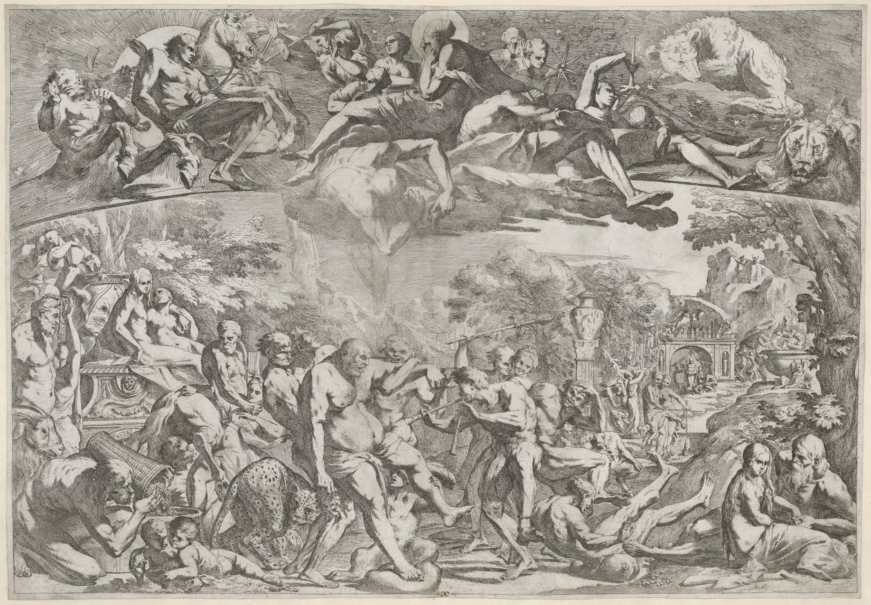 alegoría del otoño Cuatro estaciones (título de la serie) de Pietro Testa