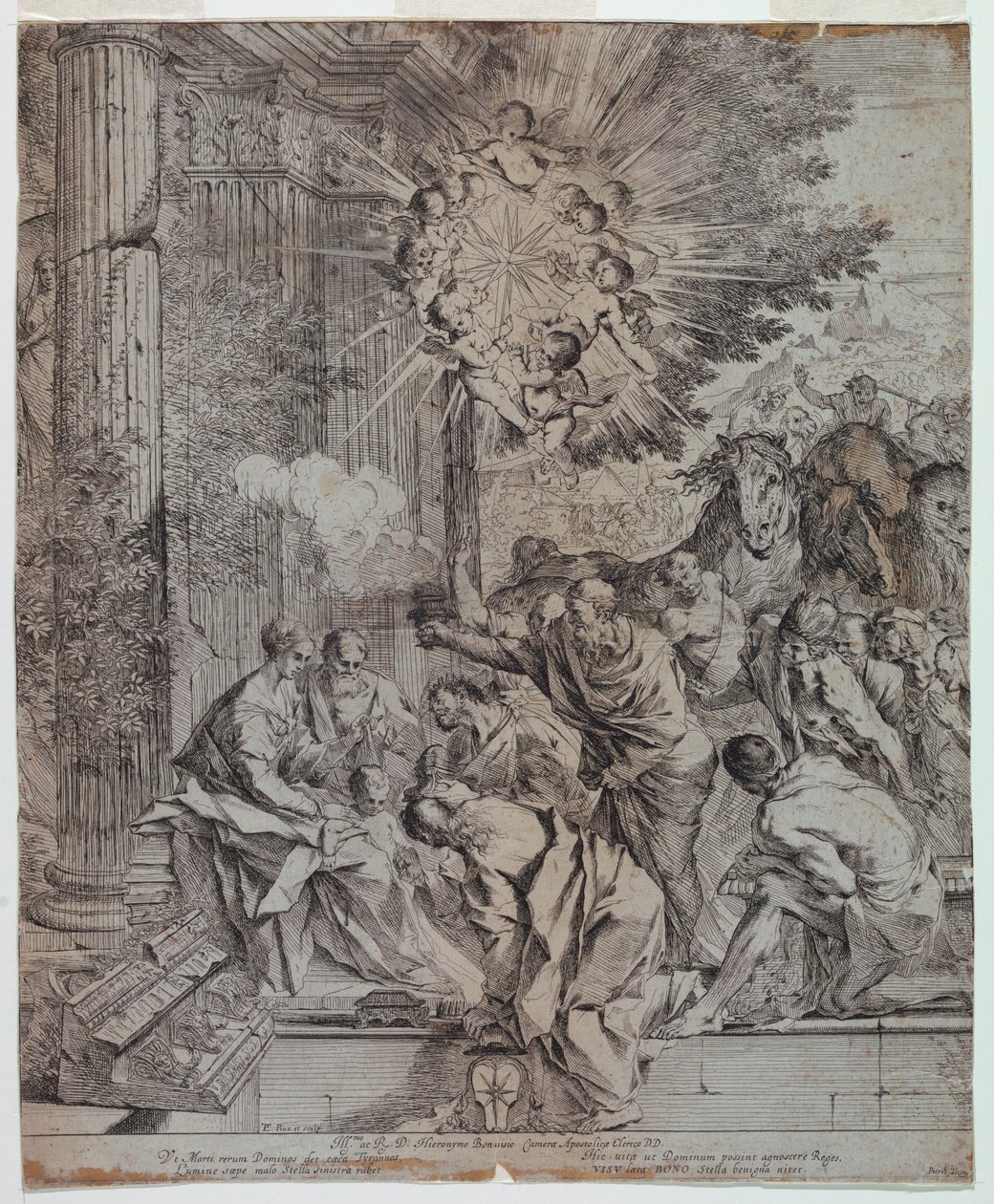 La adoración de los magos de Pietro Testa