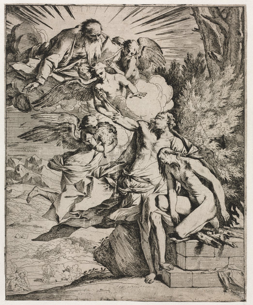 The Sacrifice of Abraham de Pietro Testa