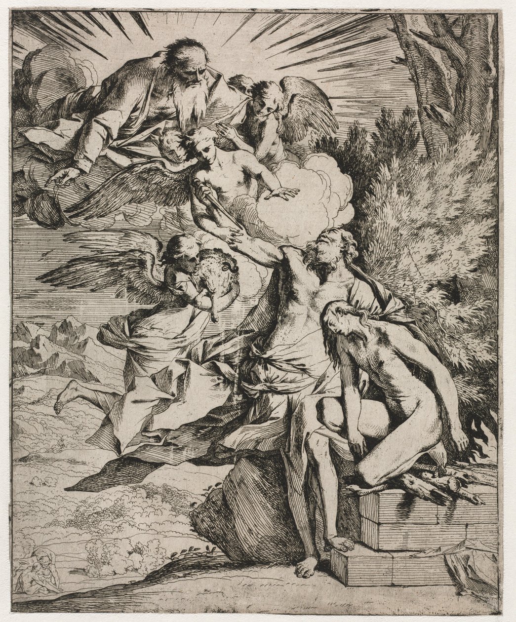 El Sacrificio de Abraham de Pietro Testa