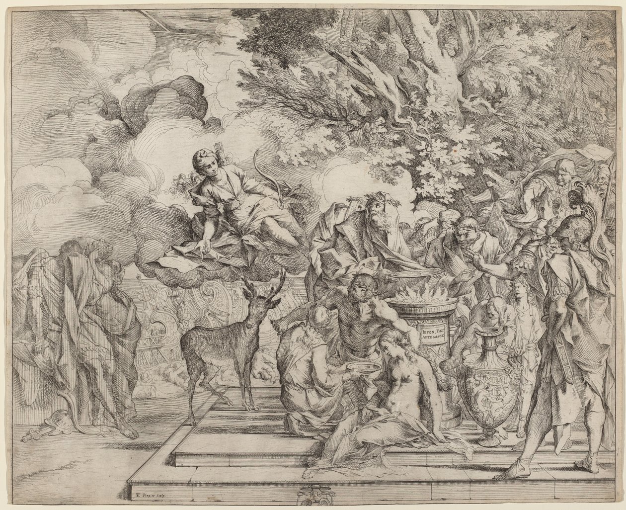 El Sacrificio de Ifigenia de Pietro Testa