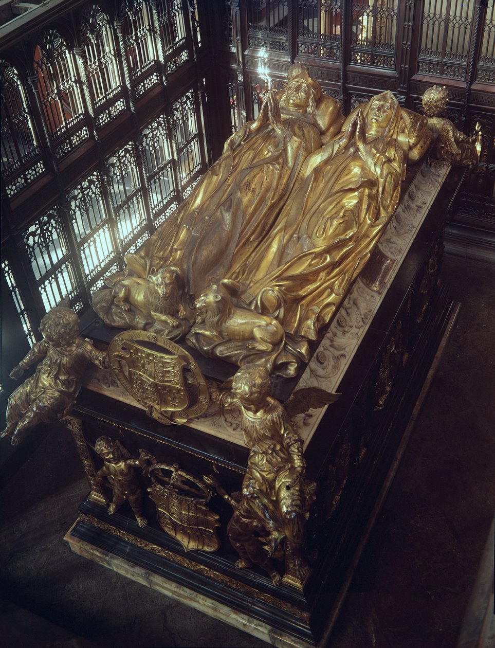 Tumba de Enrique VII (1457-1509) y su esposa, Isabel de York, 1518 de Pietro Torrigiano