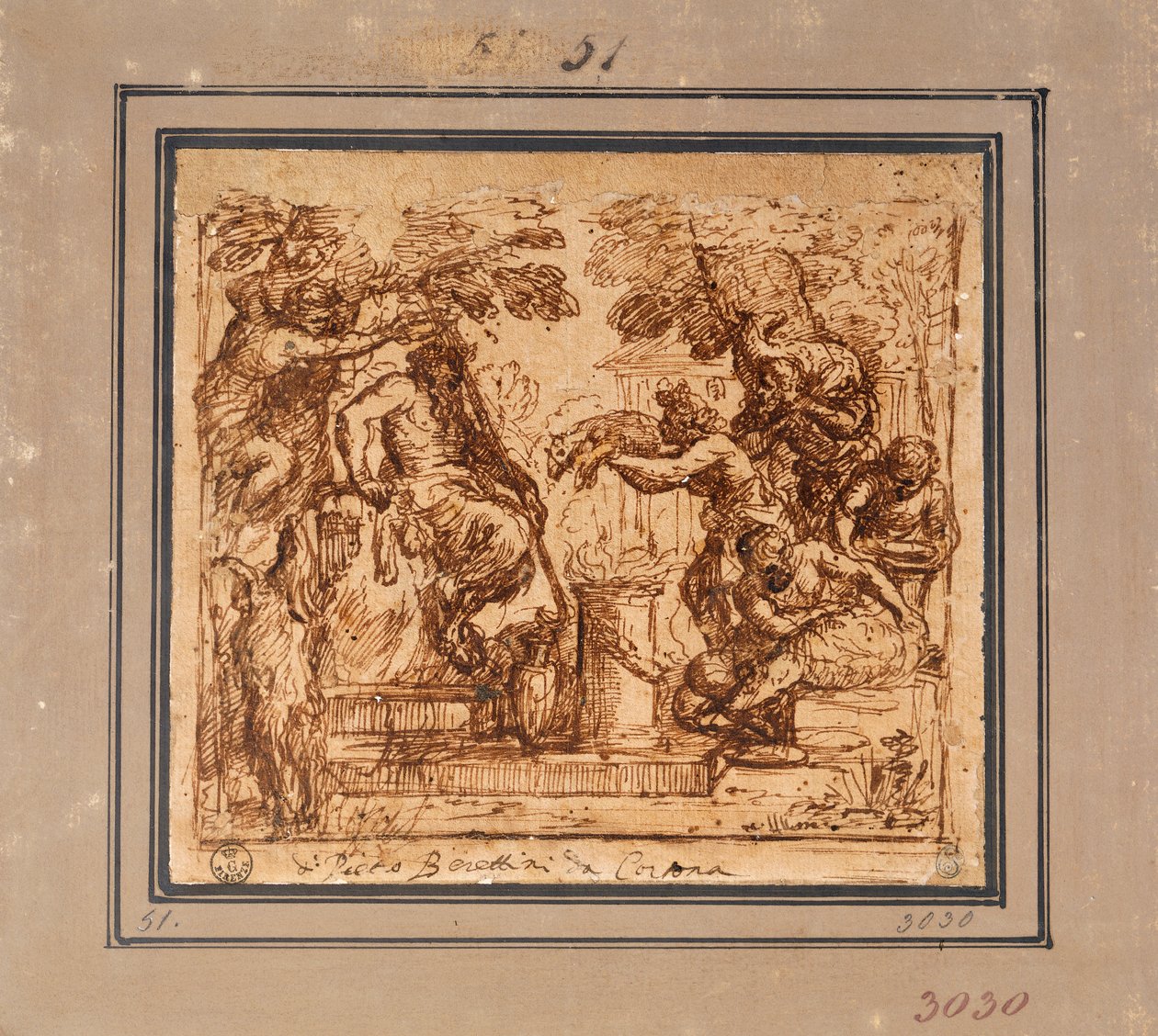 Estudio para la Ofrenda a Pan de Pietro da Cortona