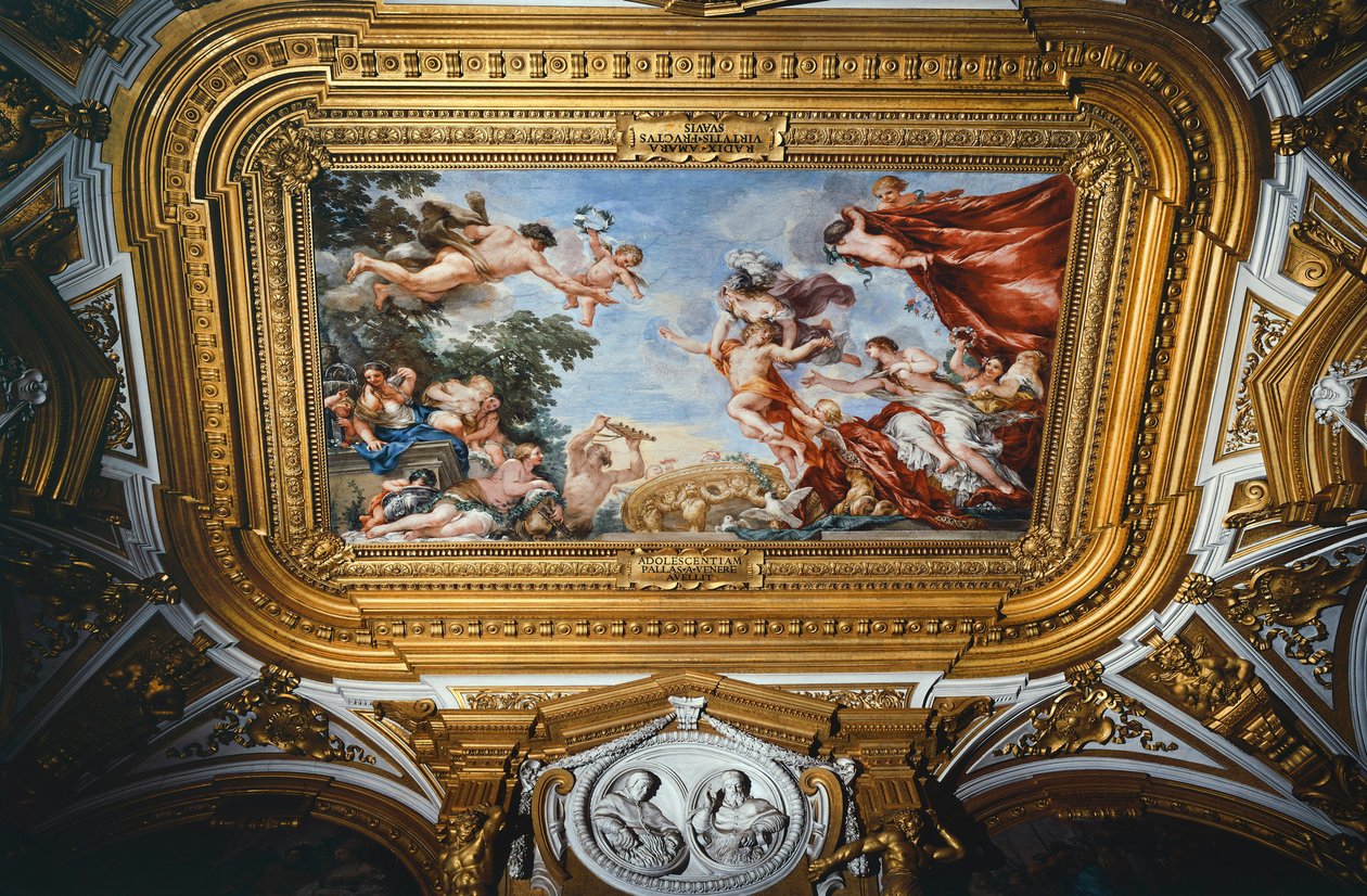 Venus, Ciclo de Frescos de los Planetas, de Pietro da Cortona (1596-1669), fresco, Palacio Pitti, Sala de los Planetas de Venus, Florencia de Pietro da (1596 1669) Cortona