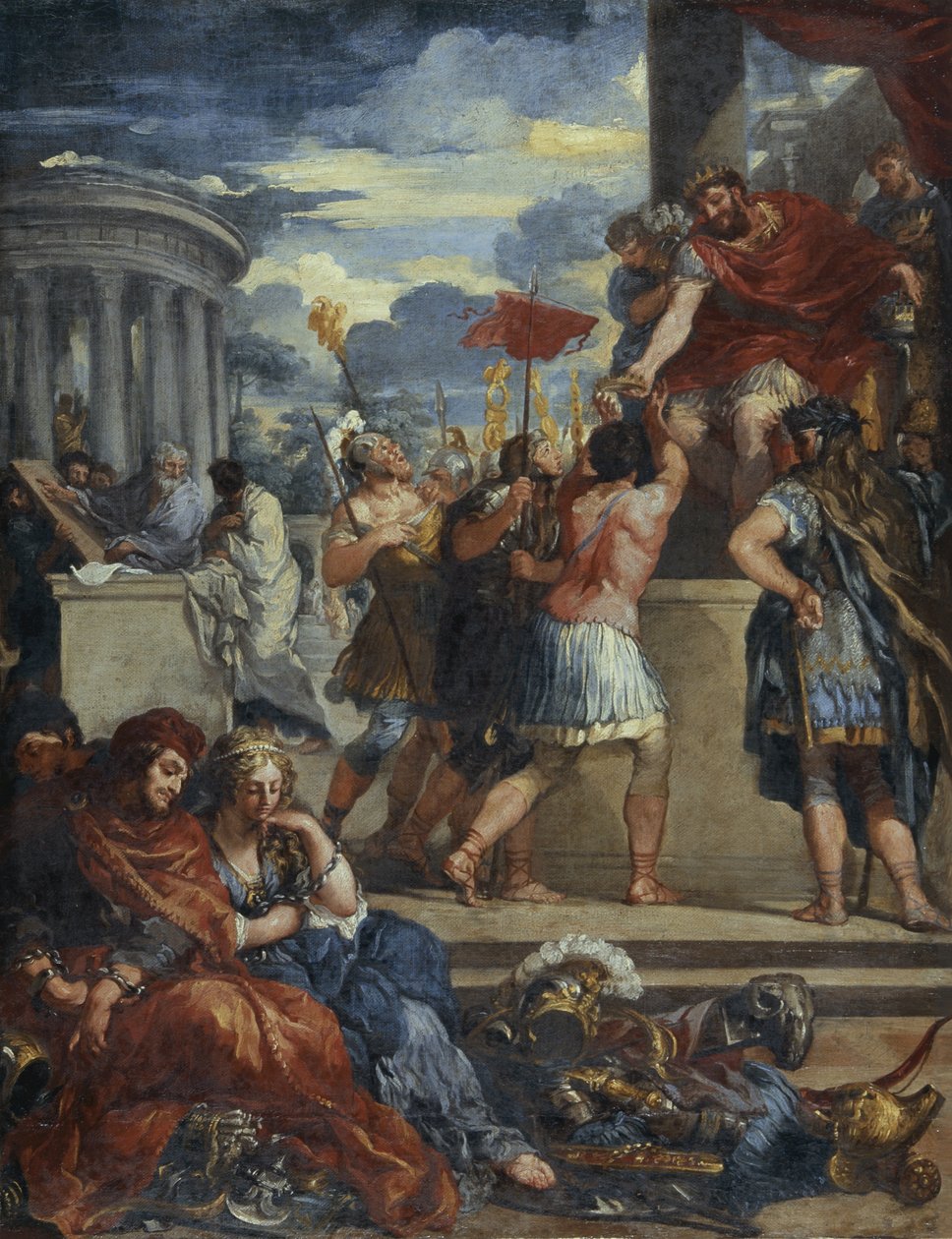 La Edad de Bronce (óleo sobre lienzo) de Pietro da (1596 1669) (after) Cortona