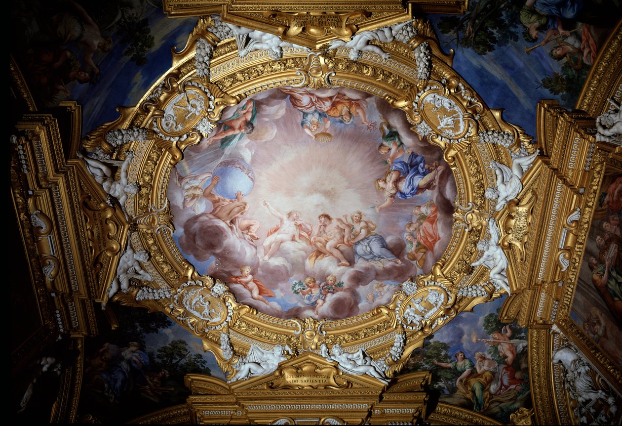Cosme I de Médici guiado por la Gloria y la Virtud ante Apolo de Pietro da Cortona