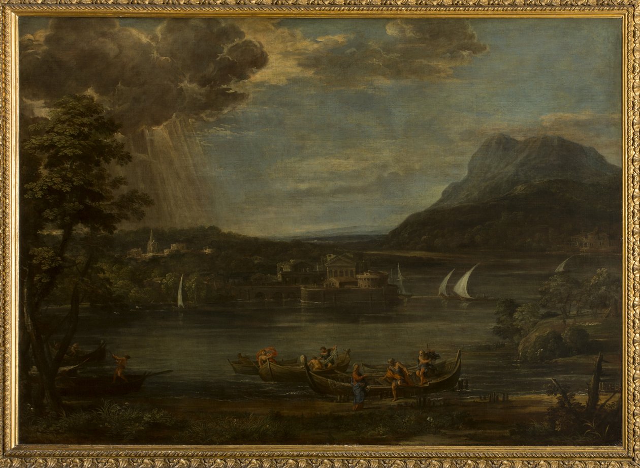 Paisaje con la llamada de San Pedro de Pietro da Cortona