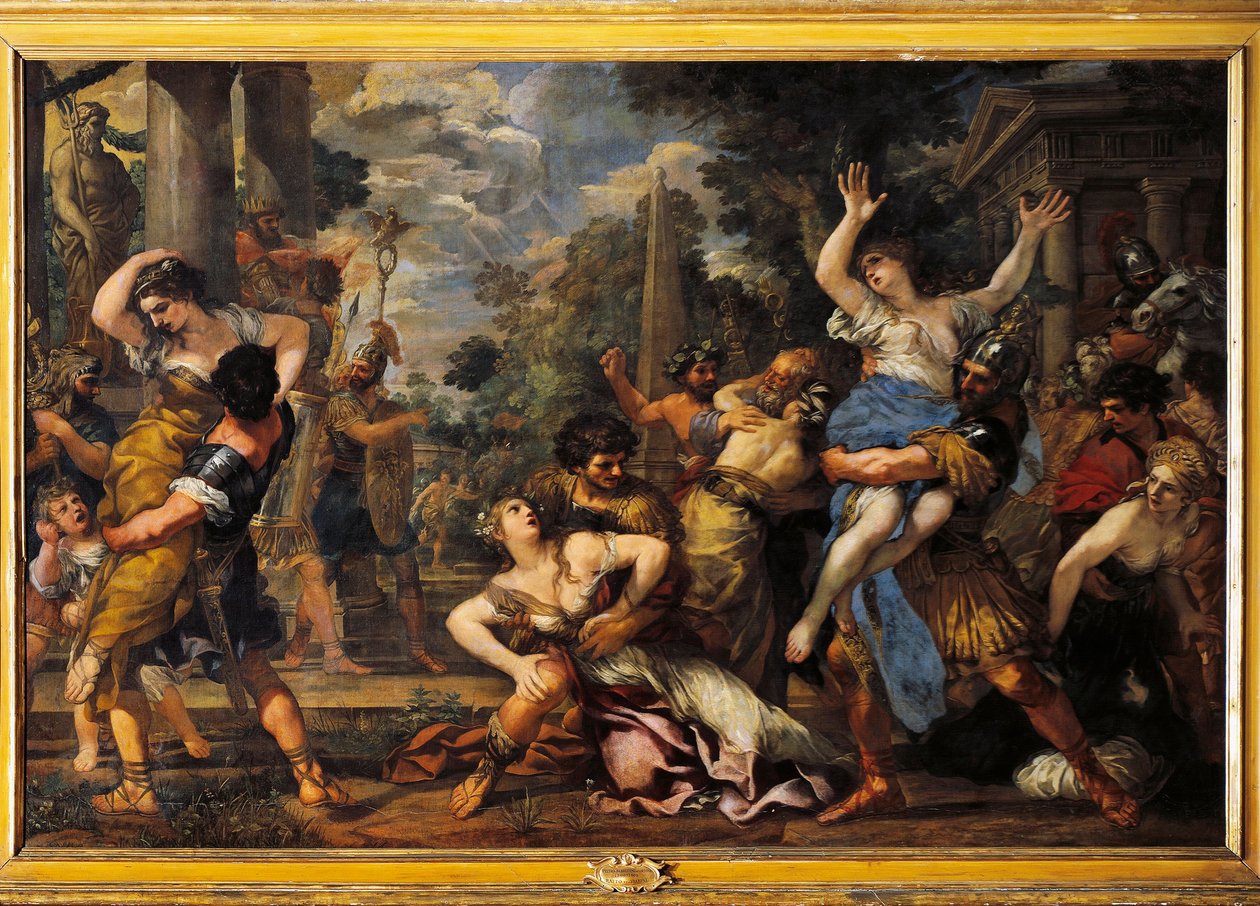 El rapto de las sabinas de Pietro da Cortona