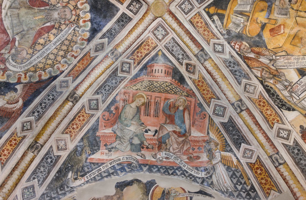 Los evangelistas San Juan y San Mateo de Pietro da (15th century) Saluzzo