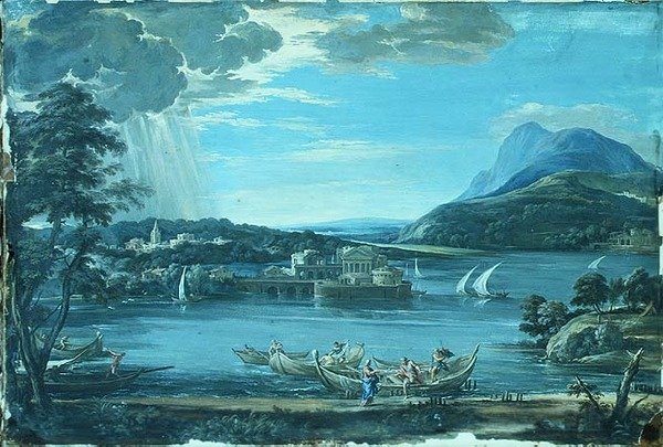 La Llamada de San Pedro y San Andrés, c.1800 de Pietro da (after) Cortona