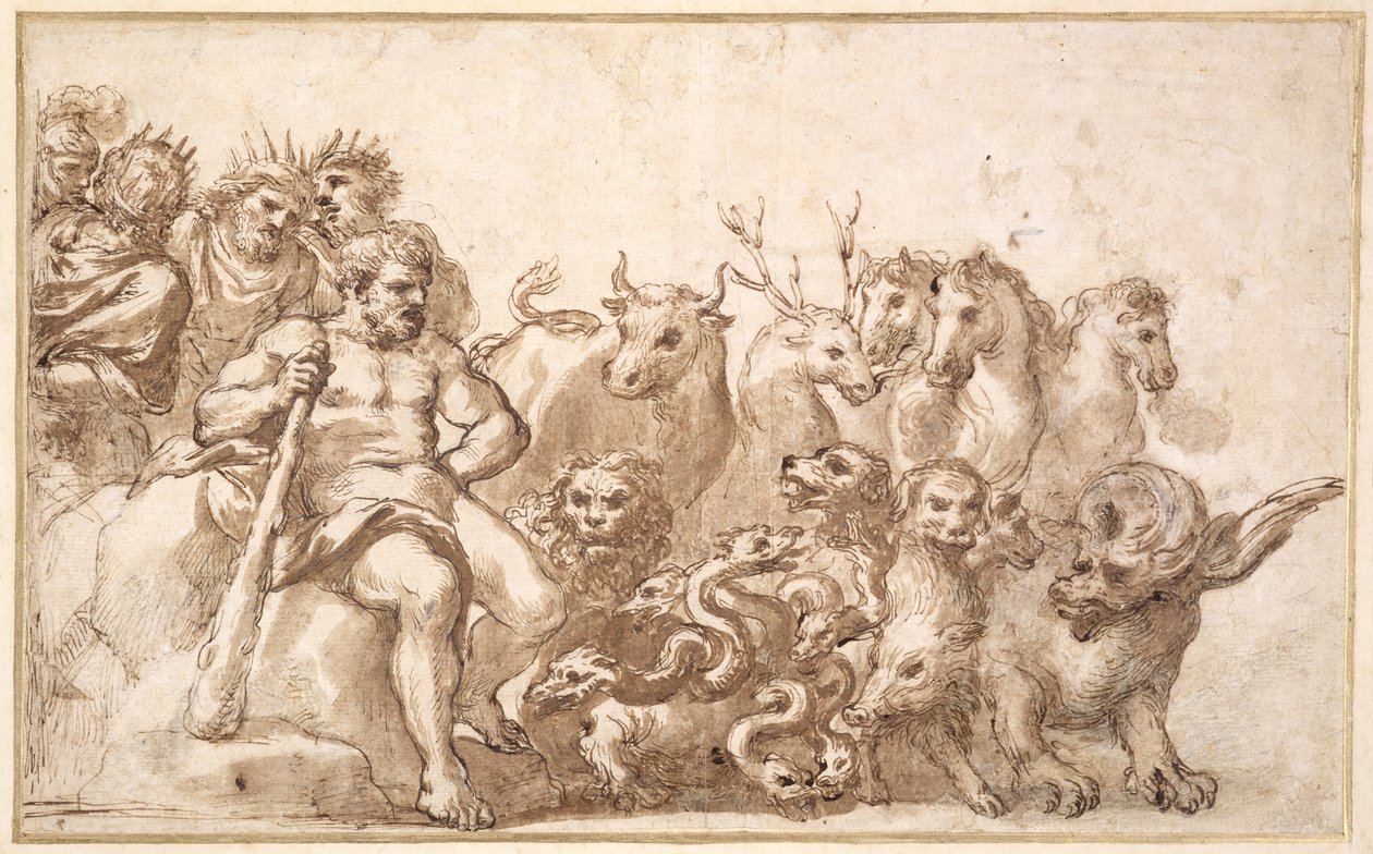 Alegoría de los trabajos de Hércules de Pietro da Cortona
