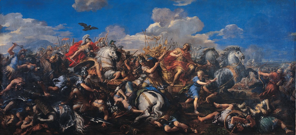 La batalla de Alejandro contra Darío de Pietro da Cortona