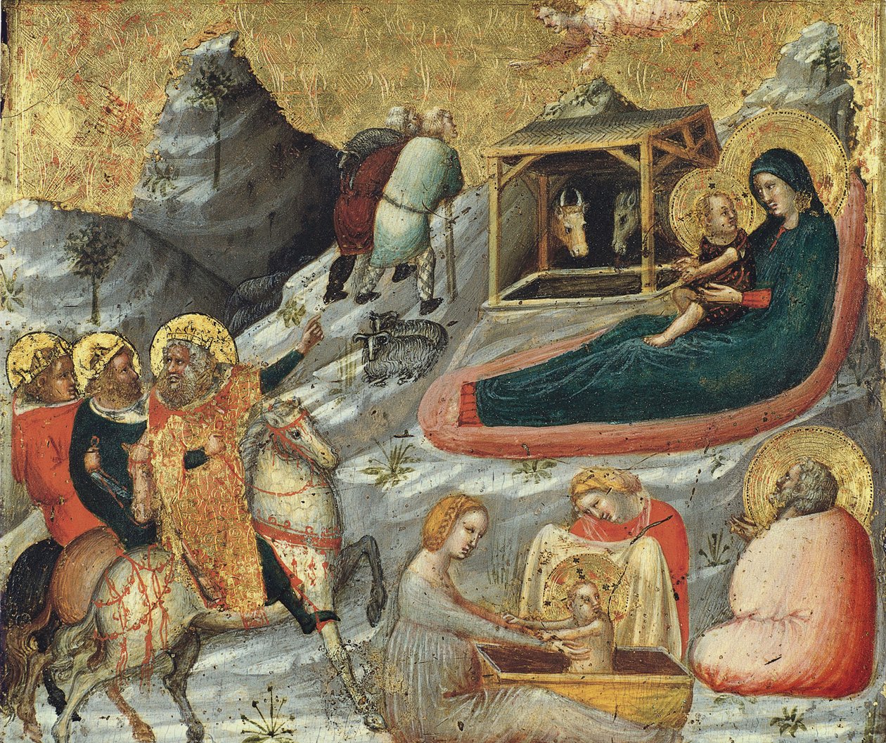 La Natividad y otros episodios de la infancia de Cristo de Pietro da Rimini